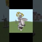 石像を応用しアニメキャラ作ってみた#minecraft#マインクラフト＃マイクラ＃マイクラswitch＃マイクラ建築＃マイクラアート＃jujutsukaisen#呪術廻戦