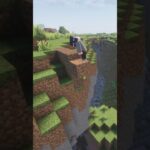 もしマイクラに重力が存在したら 【うそマイクラあるある】#shorts #マインクラフト #マイクラ #minecraft #うそマイクラあるある