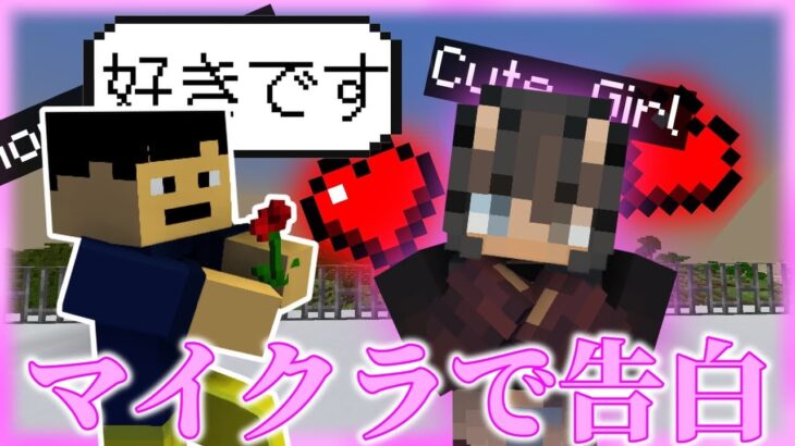 マイクラで告白したら面白すぎた!!【マイクラ】