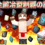 【マイクラ統合版】装備＆ベッド禁止！全鍛冶型コンプする超過酷チャレンジ！【１８日目】