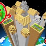 マインクラフトで最も高い村に登るマイゼンとマイキー！