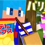 撮影中おかんにバレずにお菓子を食べ切れるのか！？【まいくら / マインクラフト】