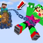 友達と鎖でつながっているマインクラフト【まいくら・マインクラフト】
