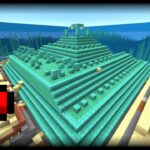 watch me tear down an entire ocean monument in one stream (hardcore minecraft)