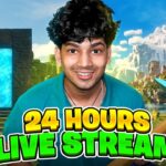 24 Hours NON STOP Minecraft Live | Niz Gamer