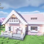 【マインクラフト】桜とペールオークの家の作り方2【マイクラ建築】【Minecraft】