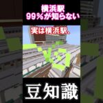 【マイクラ横浜駅】99％が知らない横浜駅の豆知識3選！#shorts