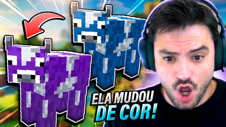 ACHEI NOVAMENTE A RARÍSSIMA VACA AZUL NO MINECRAFT #3.50