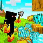 CAÇADOR vs FUGITIVO QUEBRA ÁRVORES OP NO MINECRAFT