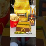 Eating Mcdonald’s NEW MINECRAFT meal 🍔 #minecraft #mcdonalds #mcdonald #minecraftshorts