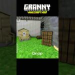 Granny Minecraft Mod Escape #granny #minecraft #shorts
