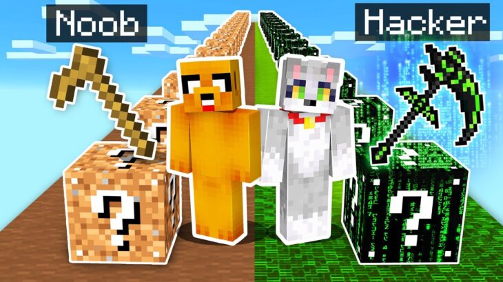 LUCKY BLOCK NOOB vs HACKER 😱😂 MIKECRACK vs ACENIX en MINECRAFT