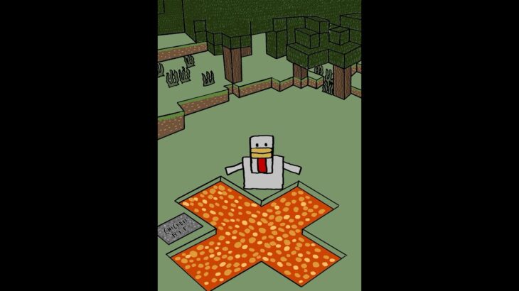 溶岩チキン最高さ！Lava chicken is the best! #マイクラ#minecraft #lavachicken