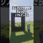 もしマイクラ世界のネザーゲートがリアルだったら……？ #Minecraft #Shorts
