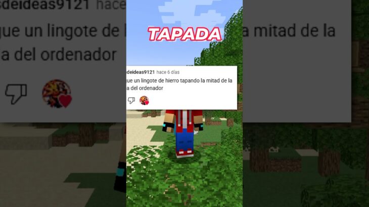 RETO IMPOSIBLE en Minecraft con PANTALLA CUBIERTA