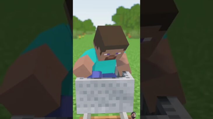 スティーブのトロッコ問題:分岐点/Steve’s Trolley Problem#shorts #マイクラ #minecraft #実況