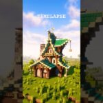 ［マイクラ］青い小さめの家を作っていくよ！TIMELAPSE #マイクラ #マインクラフト