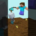 【マイクラアニメ】トラップなんて作らせない!! -We won’t let him build Pillager outpost farm!!  #minecraftanimation #shorts