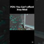 You Can Afford Xray Mod?💀 #minecraft #shorts