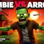 🔴 ZOMBIE  vs ARROWS 🔴  #minecraft #minecraftvideos #shortsfeeds