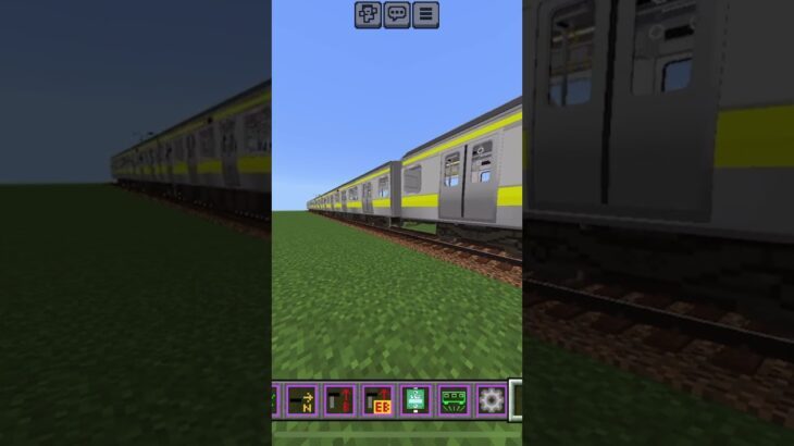 【マイクラ 鉄道アドオン】作った総武線をモーターがおかしくなったやつにしてみた#e231系500番台 #総武線 #マイクラ #鉄道アドオン #