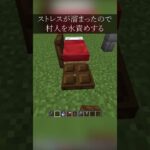 ストレス溜まってきたので村人を水責めするする#minecraft  #マイクラ