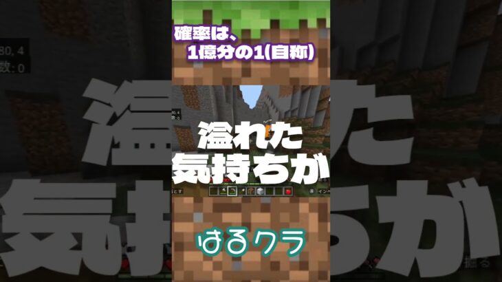 【マイクラ】火打ち石二連続出た#マイクラ #マインクラフト #minecraft #低確率#ゲーム