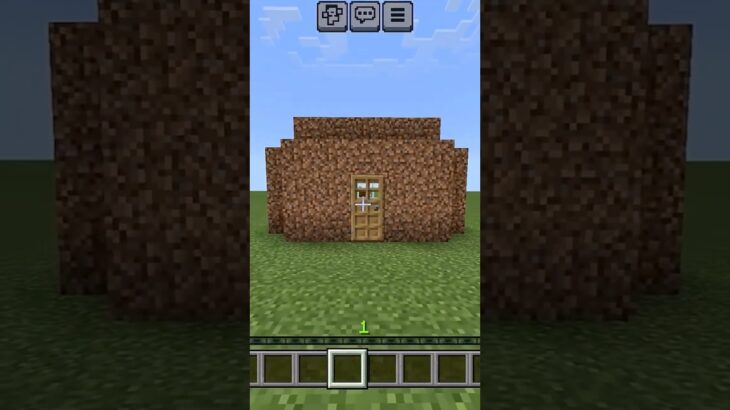 土の家を作る　#minecraft #マイクラ #土の家