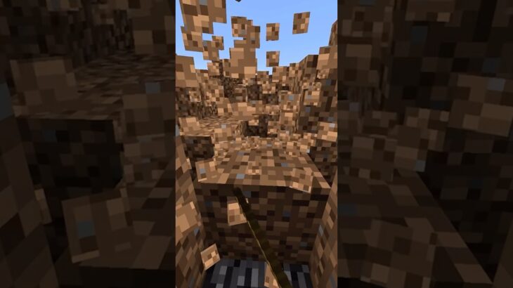 壊した土は何個？　#minecraft #マイクラ #土