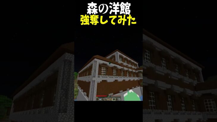 泥棒してみた #マイクラ#minecraft #ショート