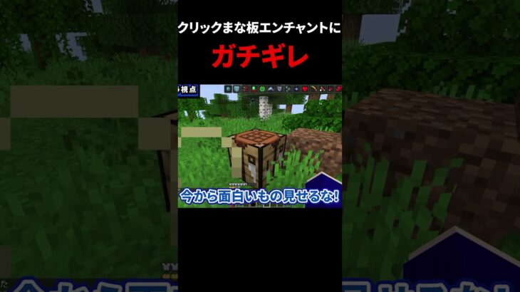 チェストから出たクリックまな板エンチャントにガチギレする海菜 #マイクラ #マインクラフト #minecraft