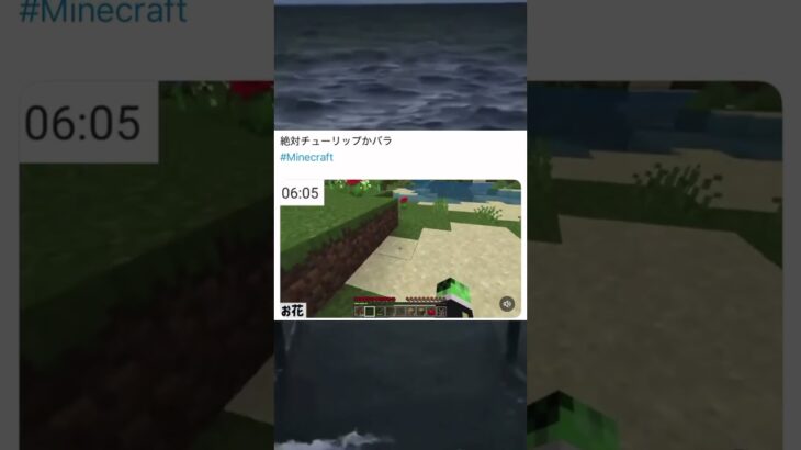 【チューリップかバラ】 #マイクラ #マインクラフト #minecraft