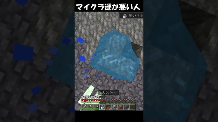 マイクラ運が悪い人  #マイクラ #minecraft