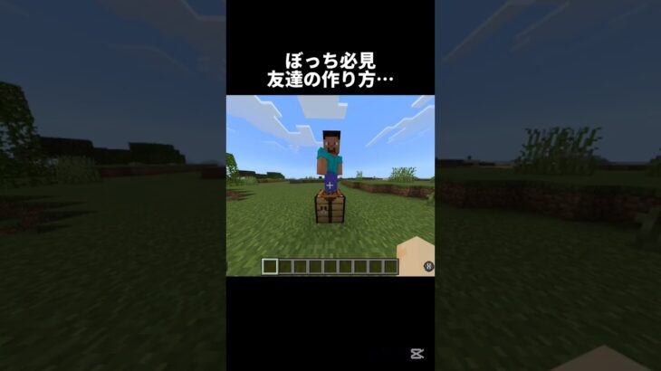 友達の作り方 #ネタ #minecraft #マイクラ #shorts