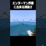 エンダーマン界隈のみに許されし弾除け #マイクラ #minecraft#高校生 #shorts #810