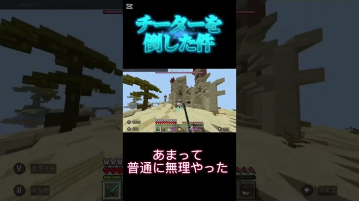 チーター倒してみたpart2！　#shorts #minecraft #マイクラ #cheating