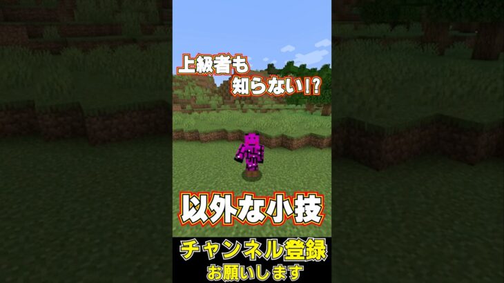 マイクラ意外と知らない小技#shorts #マイクラ