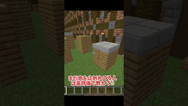 【マイクラ】目指せ４周！！この動画が終わるまで息を止めてみて。 #マイクラ #マインクラフト #shorts #ゆっくり実況