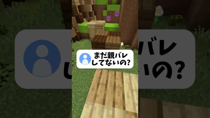 まだ親バレしてないの？！#shorts #マイクラ