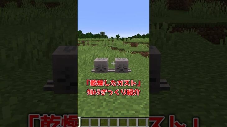 【マイクラ】乾燥したガストを適当に紹介！ #shorts #マイクラ #minecraft #minecraftshorts #マインクラフト #ゆっくり実況 #ゆっくり解説 #ゆっくり茶番