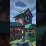 【マイクラ】時計塔イメージのオシャレなエンチャントハウス【サイコロ縛り】を作ってみた【shorts】  #マインクラフト #minecraft   　#shorts