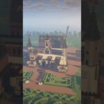 【マイクラ】ハーツラビュル寮再現建築【ツイステ】を作ってみた【shorts】  #マインクラフト #minecraft   　#shorts