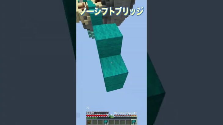 最強のノーシフト！？ #マイクラ #マイクラ #マインクラフト #ノーシフト #テリーブリッジ