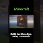 【マイクラ】コマンドを使ってモナリザを作ってみました。【マインクラフト】