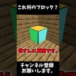 マイクラの謎ブロック…🤯