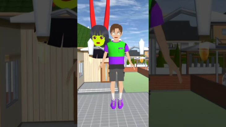 ミオの頭を持つモンスターがいる🤯😱#マイクラ #ぴこみんず #サクラスクールシミュレーター #アプリ  #マイクラ #サイコパス #小学校 #櫻花校園模擬器