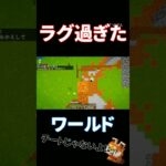 ラグ過ぎたワールド#マイクラ
