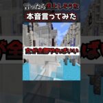炎上しそうな本音言ってみたww #vtuber #マイクラ #minecraft