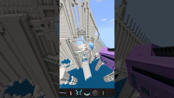 マインクラフト銃を使って巨大建築荒らしたったwww#shorts
