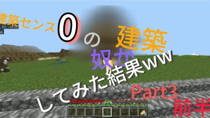 【マインクラフト‎^^】リクエスト建築！センス0だけど頑張って建築してみた！✨前半
